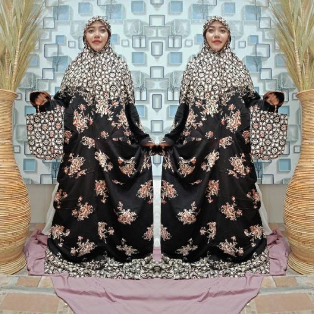 Mukena Lajur Batik by Ahza Batik pekalongan# Mukena Lajur dewasa#mukena batik#mukena