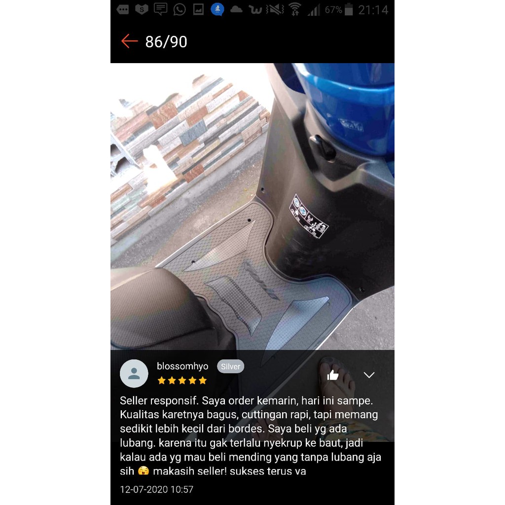 Termurah Karpet Motor Honda Genio Cbs Iss Fabulous 2015-2022 Alas Kaki Genio Pijakan Kaki Genio Asly