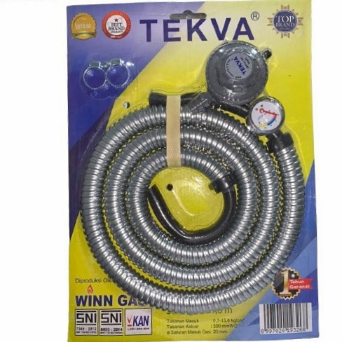 Selang Regulator Paket Winn Gas TEKVA 1,8Meter (anti tikus)