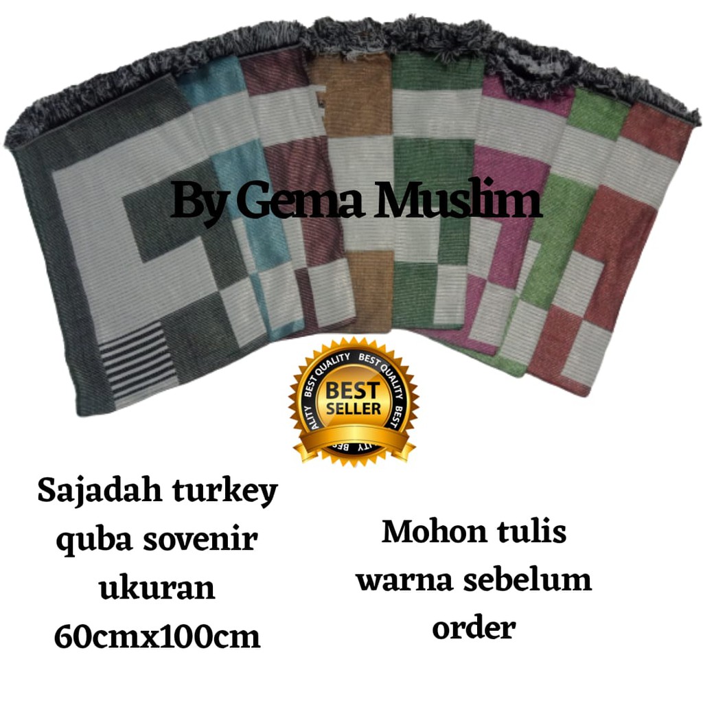 sajadah turky quba 60cmx100cm hijau