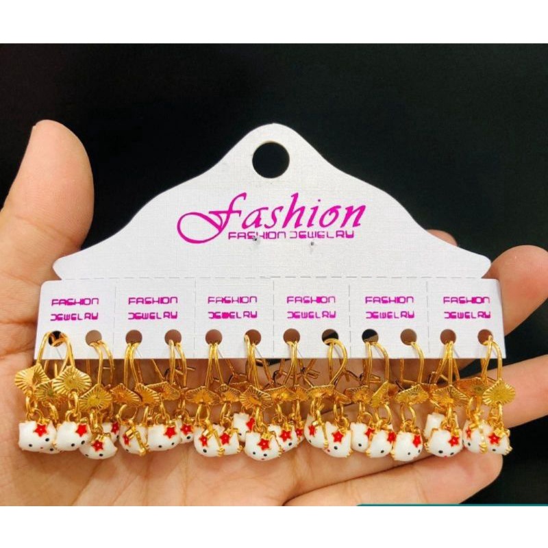 Anting anak hello kitty perhiasan xuping aksesoris fashion