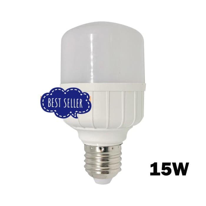 LAMPU LED BULB 15 WATT TABUNG KAPSUL CAHAYA PUTIH