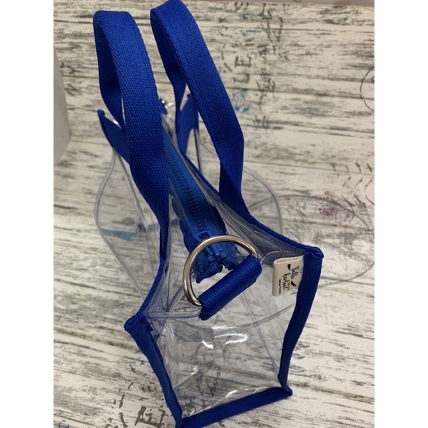 Tas Tote Mika PVC Kantong 2 Sisi Resleting Dan Tali Selempang Premium 25x10x18 untuk konser