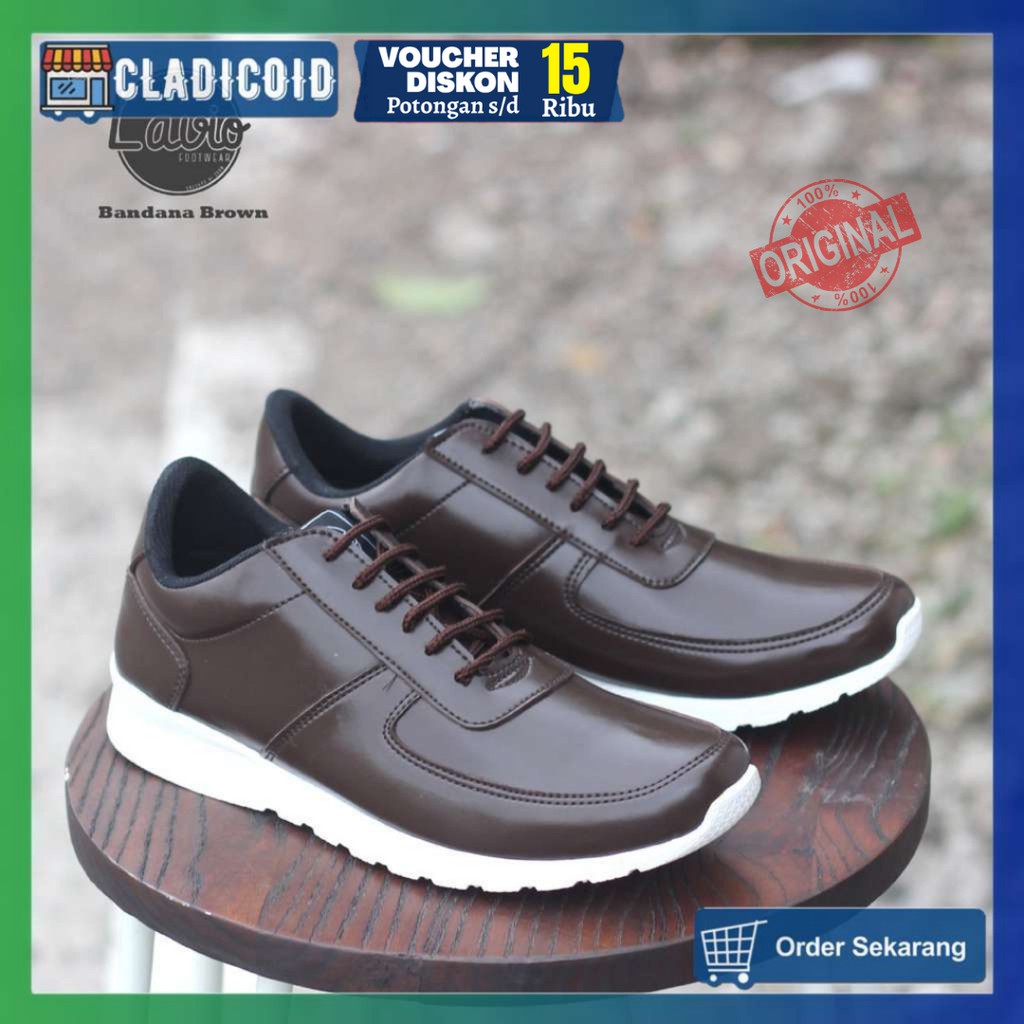 LAVIO Bandana Sepatu Sneakers Original Outdoor Running Sneakers Murah Dan Keren Terbaru Warna Hitam