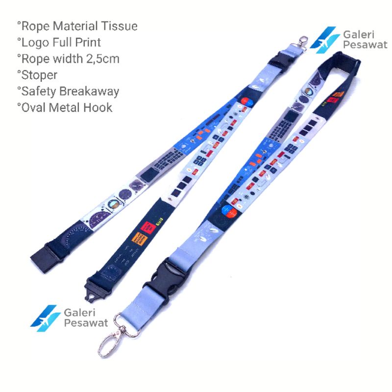 

Lanyard/Tali Gantungan ID Card Premium ALTITUDE / COCKPIT