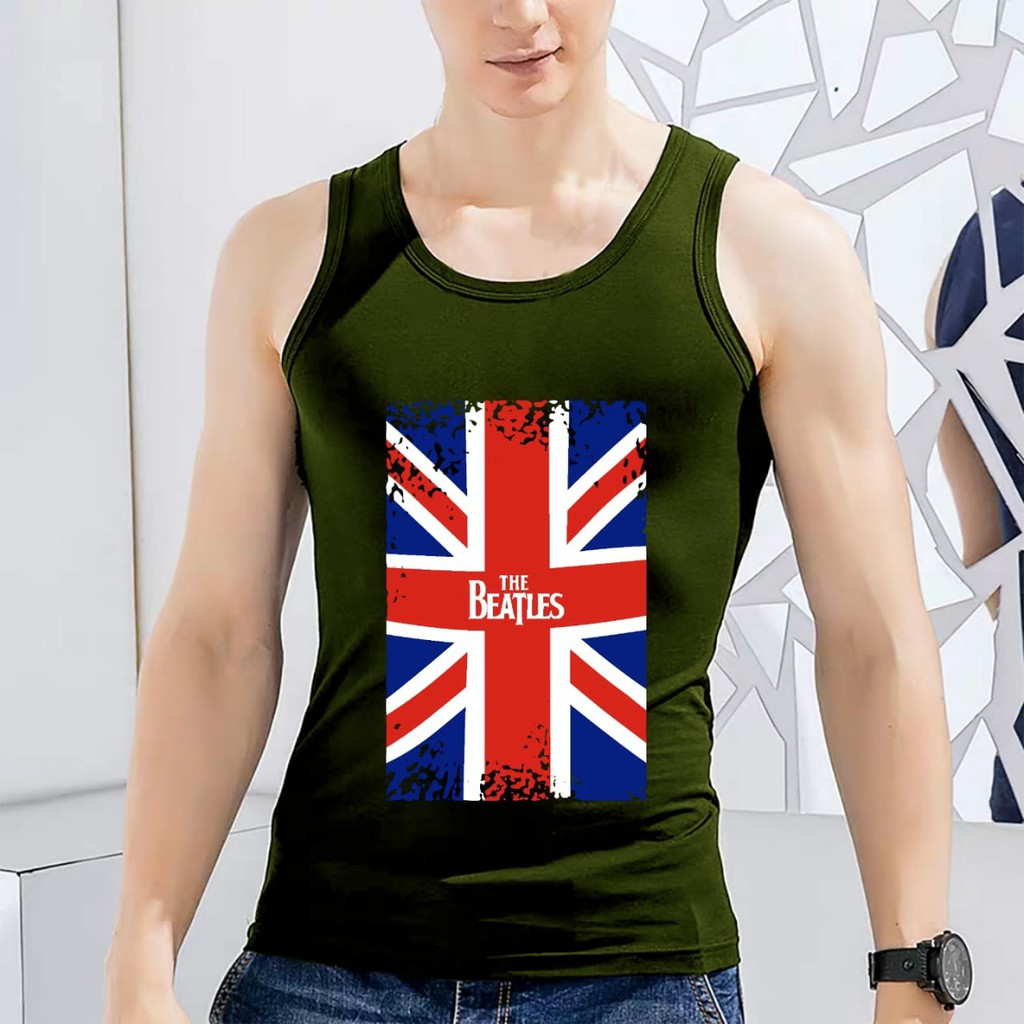 AMOSJKT28.SINGLET BEATLES/SINGLET DEWASA/SINGLET PRIA