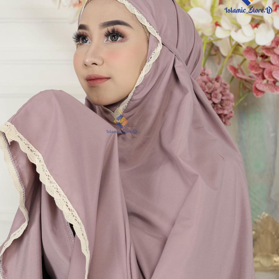 ♛ Mukena Bali Dewasa Katun Polos / Mukenah Traveling Murah telekung / rukuh polos ✭