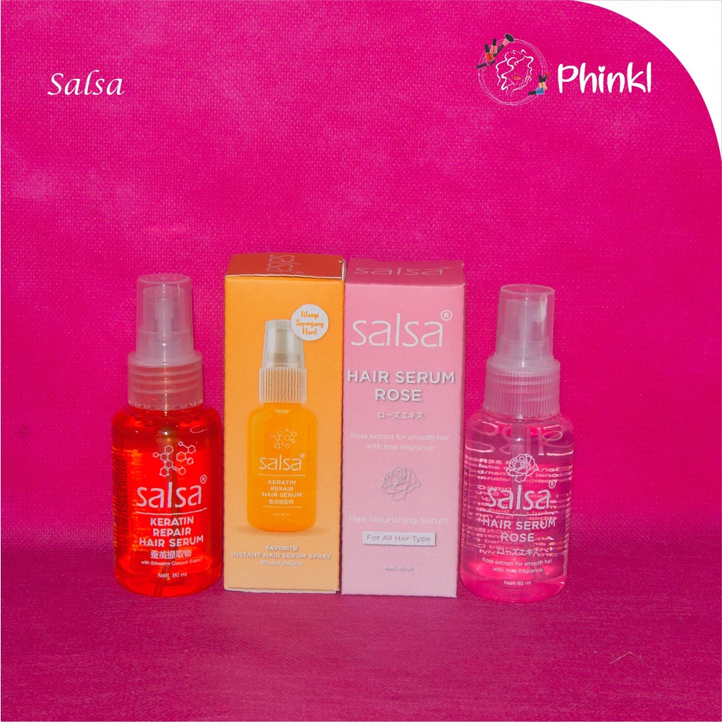 `ღ´ PHINKL `ღ´ Salsa hair serum vitamin rambut anti kusut bercabang 80ml