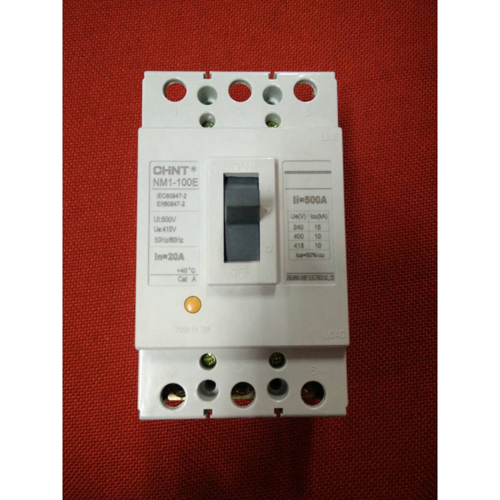 MCCB Chint NM1-100E 3P 20A 25A 10kA NFB Breaker