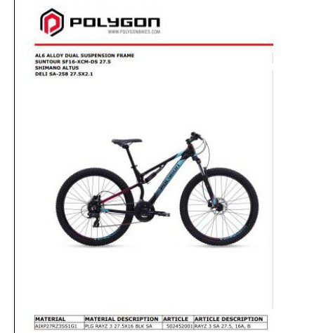 Sepeda Polygon Rayz 3