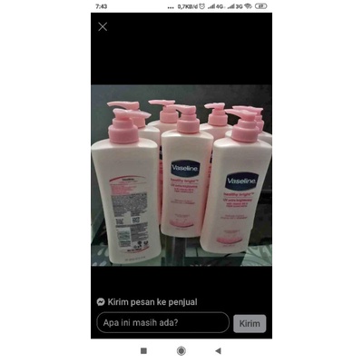 Vaseline Healthy Bright 400ml murah