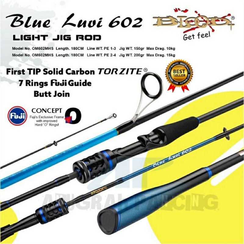 JORAN BLOOD BLUE LUVI 602 SOLID CARBON...FUJI