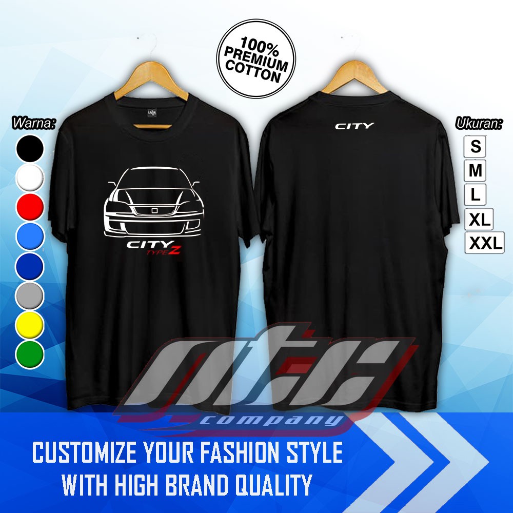 Kaos Baju Mobil Honda City Type Z Kaos Otomotif Terbaru - NTC Company