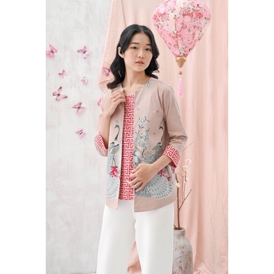 Atasan Batik 242 BBB-N /Blouse Batik Jumbo Wanita Modern