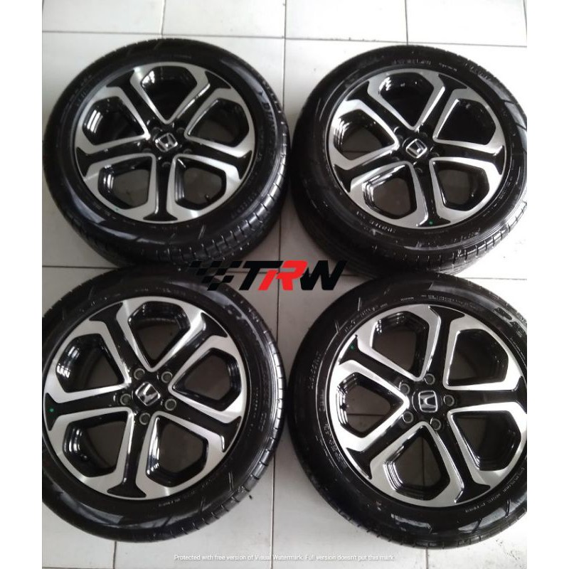 Velg mobil Second oem Honda HRV prestige Ring 17 ban Dunlop enasave