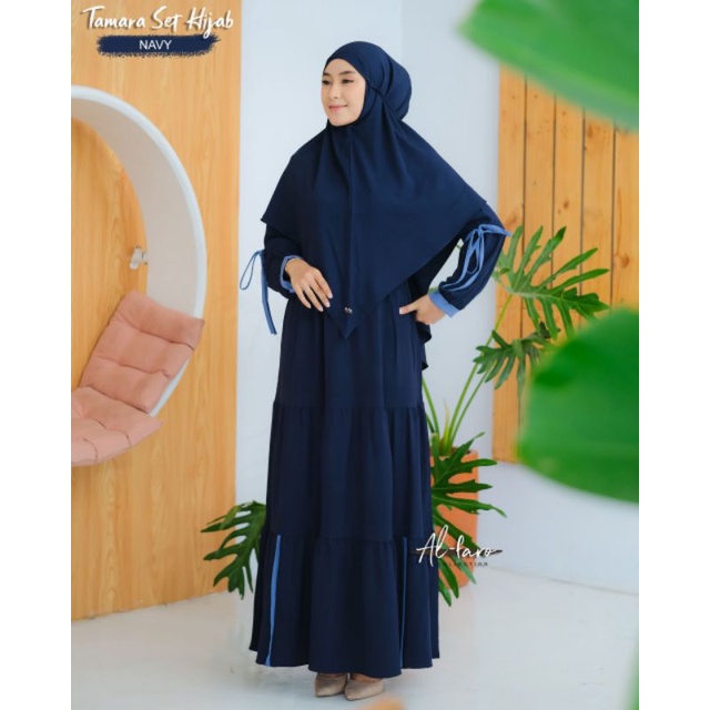 AL FARO ORI//TAMARA SET SYAR'I BY AL FARO//GAMIS SYAR'I TERBARU//GAMIS KHIMAR NON PET