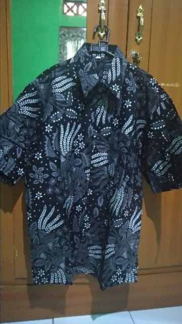 Couple Ayah Anak Batik Manggar Abu Abu