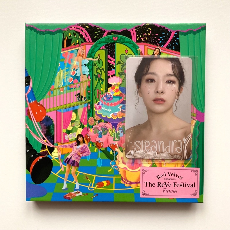 [read desc] red velvet the reve festival finale album scrapbook photocard pc seulgi nunmul glitter t