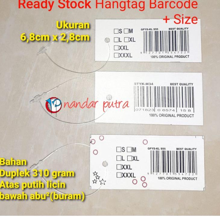 

✨ 7.7 (100pcs) Hangtag Size/Barcode Kecil produck terbaik