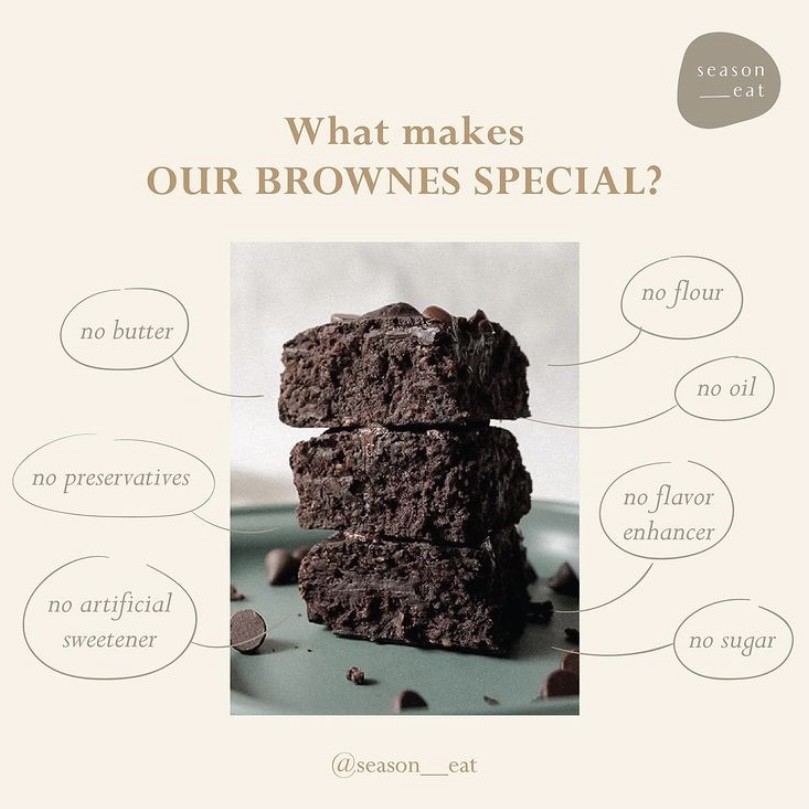 

Oat Based Dark Chocolate Fudge Brownies / Low Calories Brownies / Healthy Brownies / Sugar Free / Diet