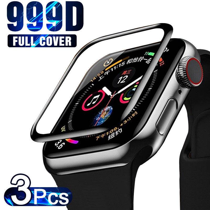 1-3PCS Screen Protector For Apple Watch 45MM 44MM 41MM 38MM 40MM 42MM Tempered Screen Protector iWatch Series 7 6 SE 5 4 3 2 Glass Film