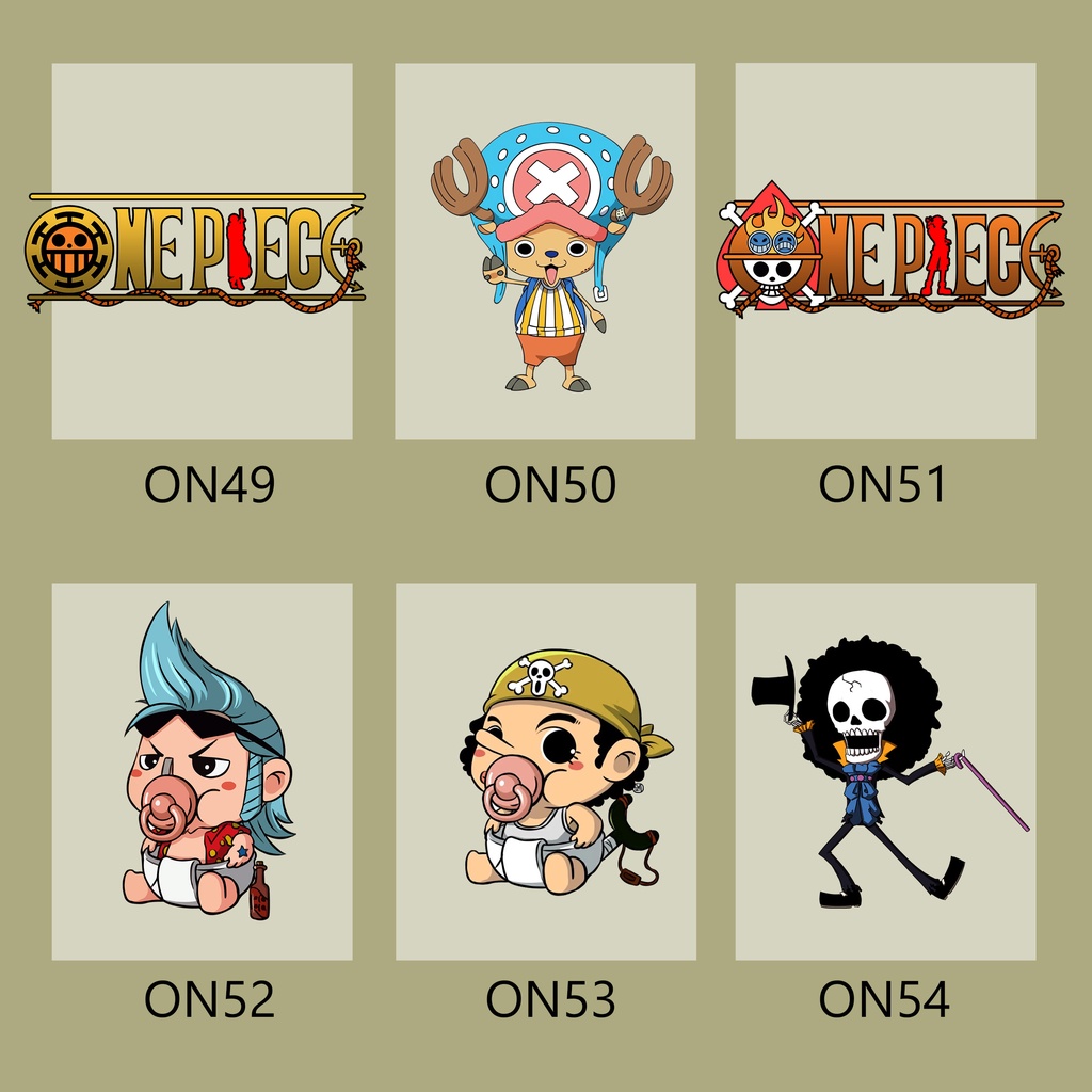 STICKER SABLON ONE PIECE STICKER KAOS ONE PIECE STICKER ONE PIECE 3