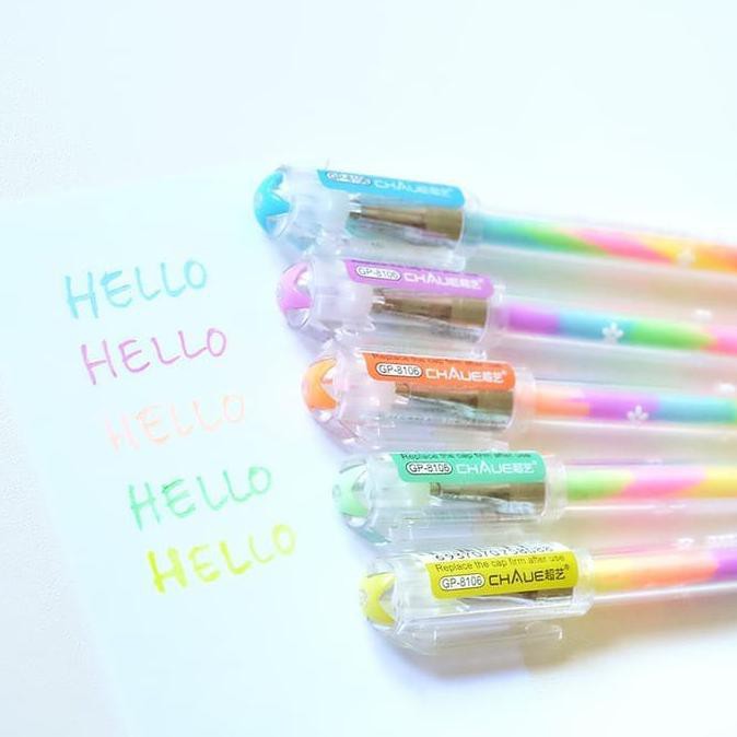 

PULPEN GEL PELANGI 0.5MM / PEN RAINBOW GEL MURAH EXCLUSIVE