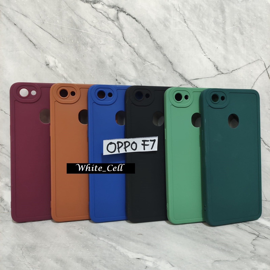 ProCamera SoftCase Full Cover Matte Edge Case Oppo F7 F3 SenseAcc