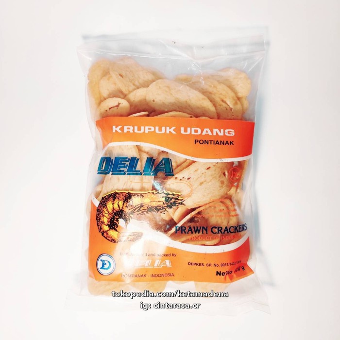 

Q0121Sa Kerupuk Udang Delia Asli Pontianak Berat Isi @400 Gram D5qs44