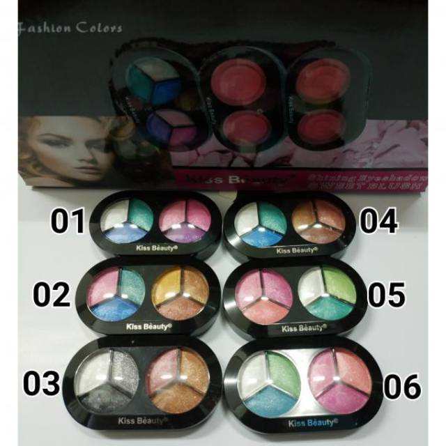 Eyeshadow kissbeauty shinning eyeshadow bagus eyeshadow murah