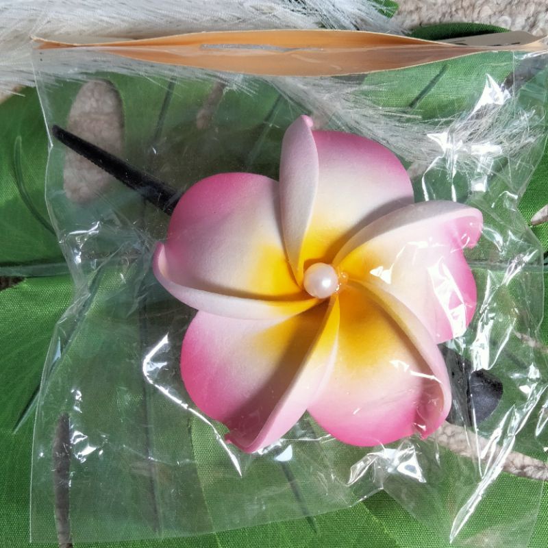 Jepit Rambut Bunga Kamboja Oleh-oleh Bali Aksesoris Rambut