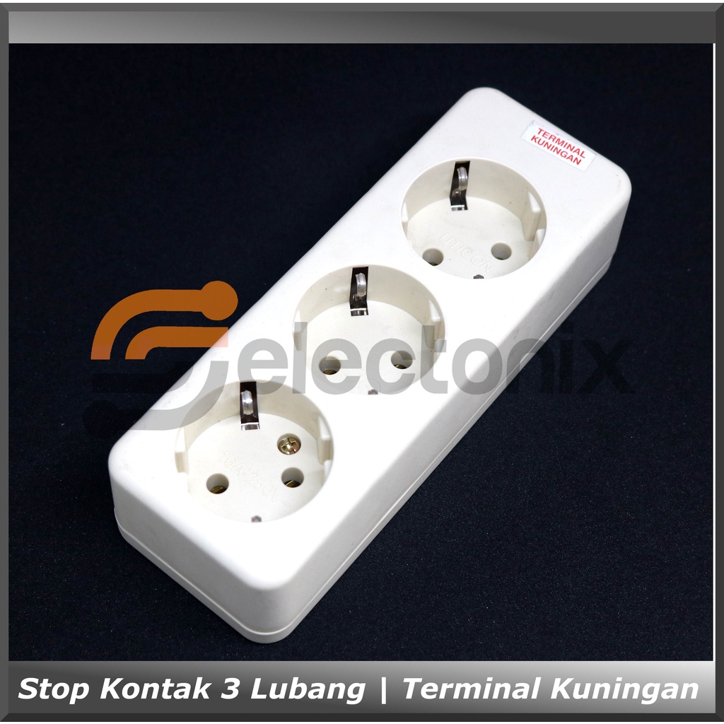 Stop Kontak / Terminal Listrik [3 Lubang] | UTICON