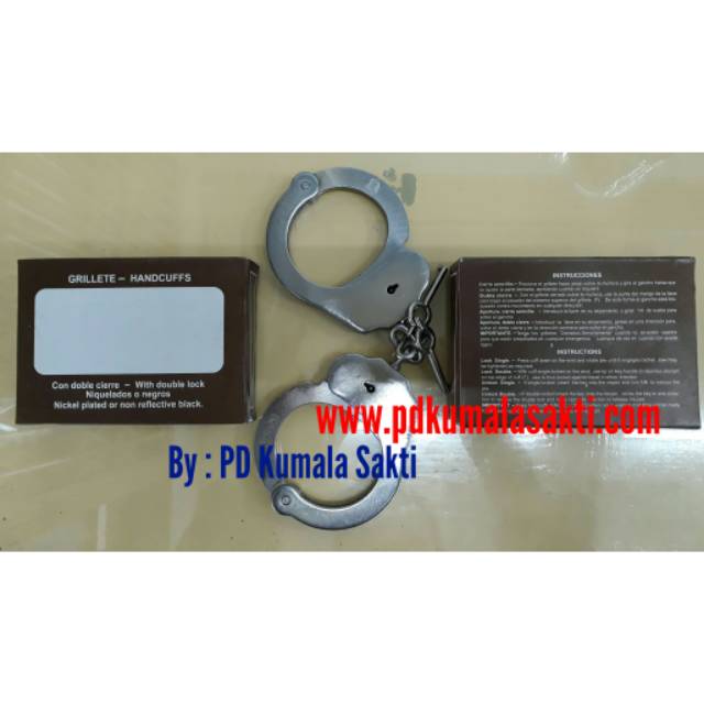 Borgol Tangan Spanyol-Handcuff-Handcuff Coklat- Borgol Lengan-Borgol Lengan Dus Coklat-Sarung Borgol