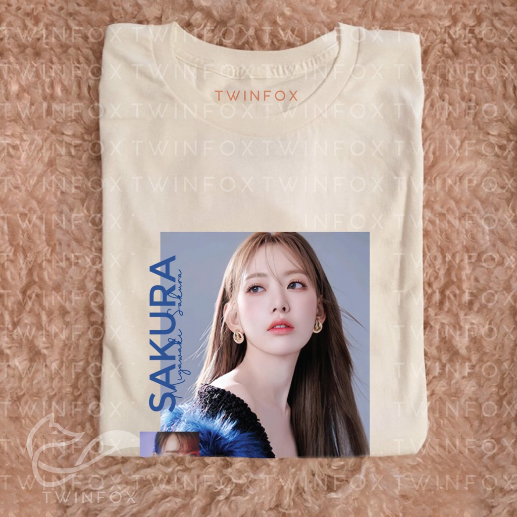 Kaos Kpop Unisex Miyawaki Sakura Photo