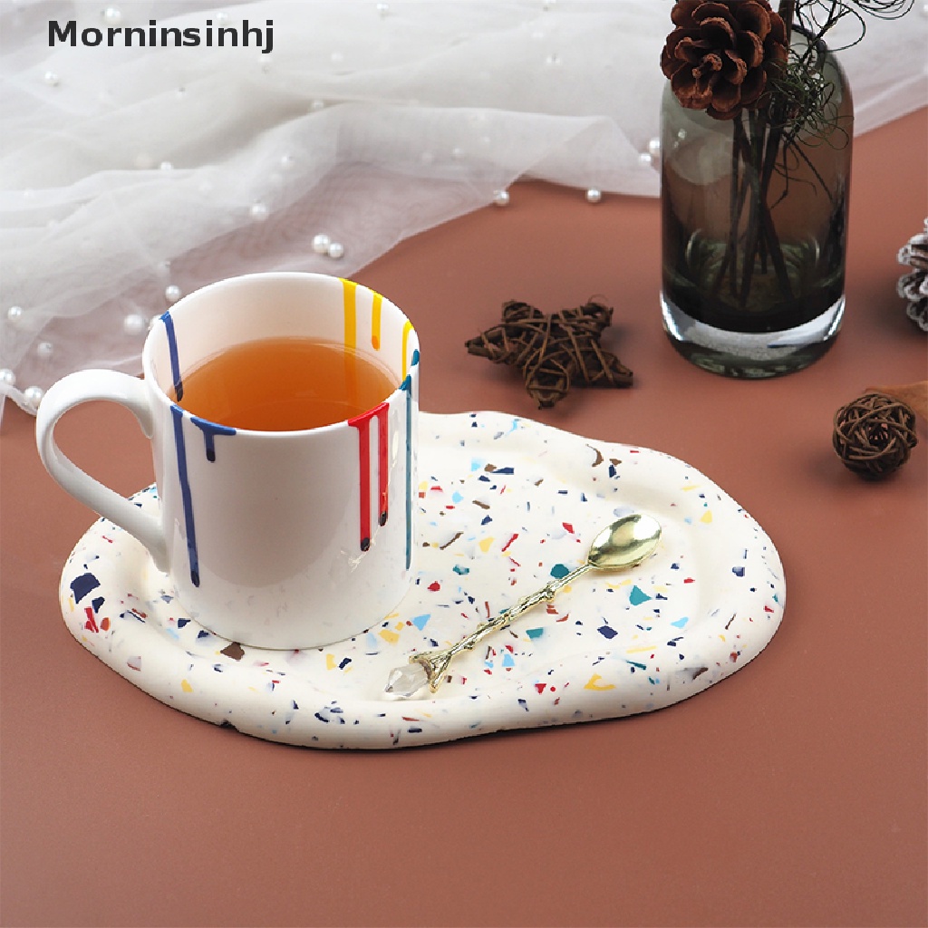 Mornin DIY Resin Irregular Clouds Plate Tray Tea Coaster Piring Perhiasan Cetakan Silikon id