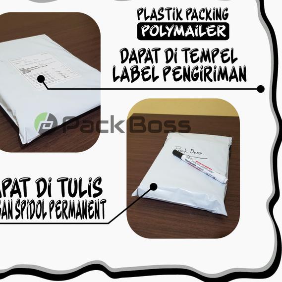 

▲ POLYMAILER HITAM 20X30 ISI ±100 HARGA KUALITAS THE BOSS ✻
