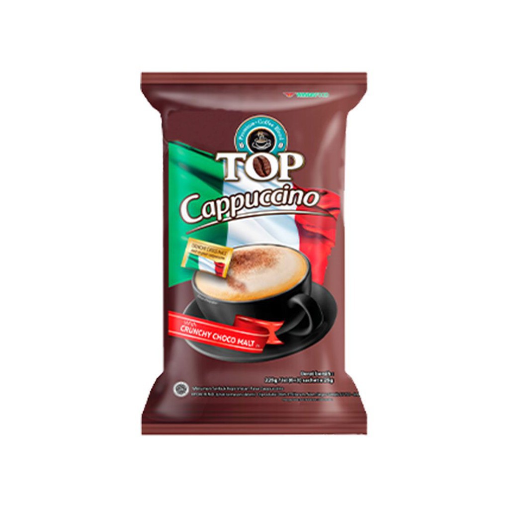  kopi  TOP Cappuccino  renceng 25 gram x 15 pcs wingsfood 