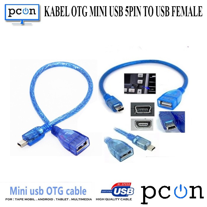 Mini Usb Otg - Mini Usb Male 5 Pin To Usb Female Otg Cable