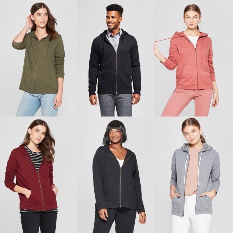 Women's Lightweight Zip-Up Hoodie - Universal Thread jaket sweater wanita polos // sisa ekspor