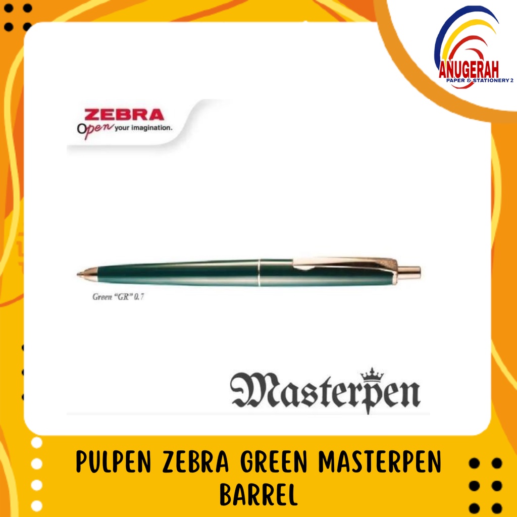 

PULPEN ZEBRA GREEN MASTERPEN BARREL (PCS)