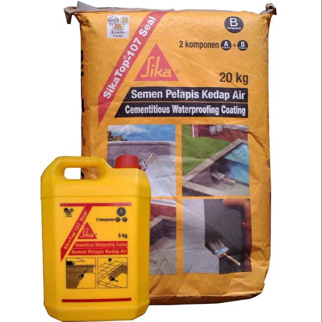 SIKA TOP SEAL 107 ( 2 KOMPONEN ) SEMEN SIKA 20 KG DAN  CAIRAN SIKA 5 KG