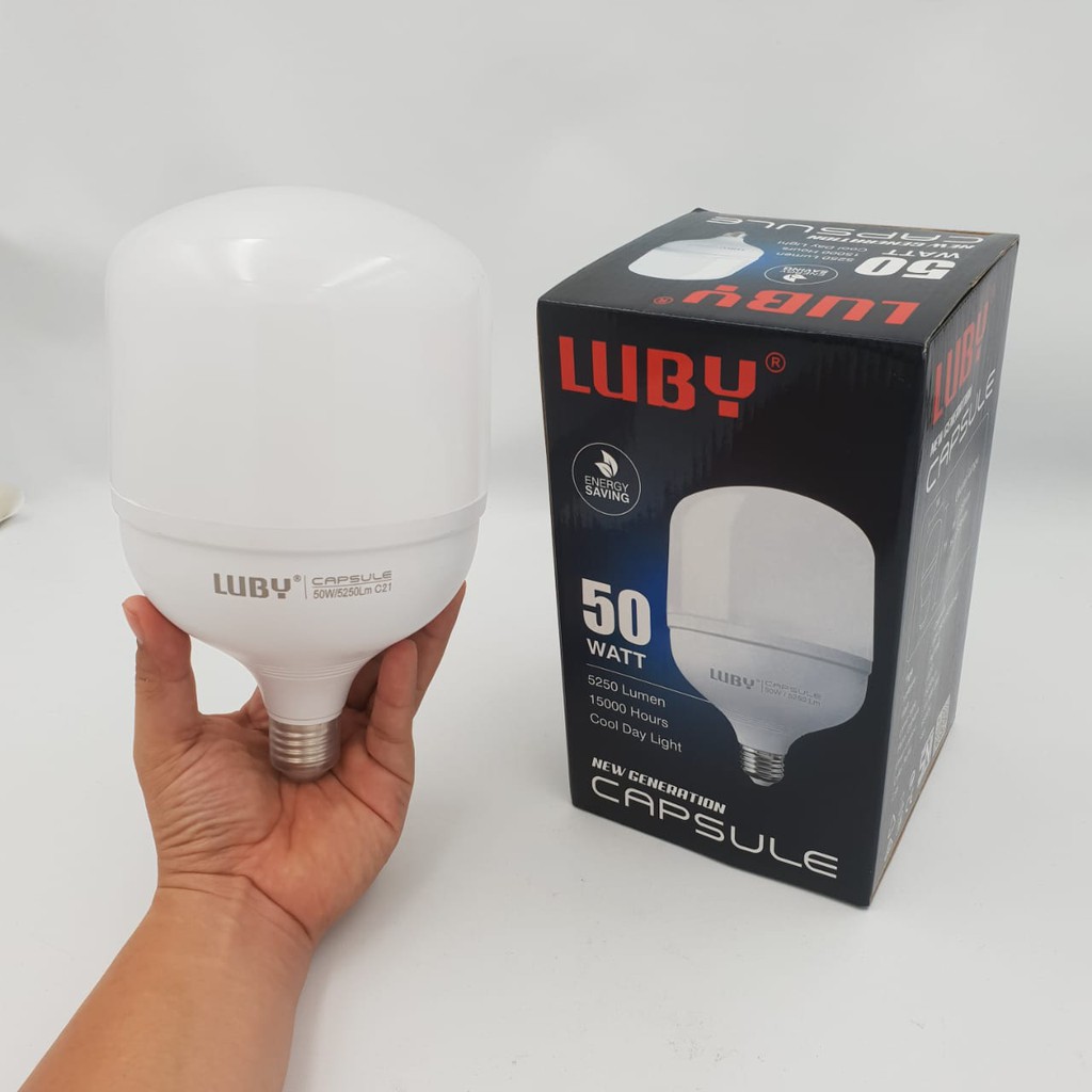 Lampu Bohlam LUBY LED CAPSULE 38W dan 50W/Bohlam Cahaya Putih/ Capsule LUBY Cahaya Putih /Lampu Led