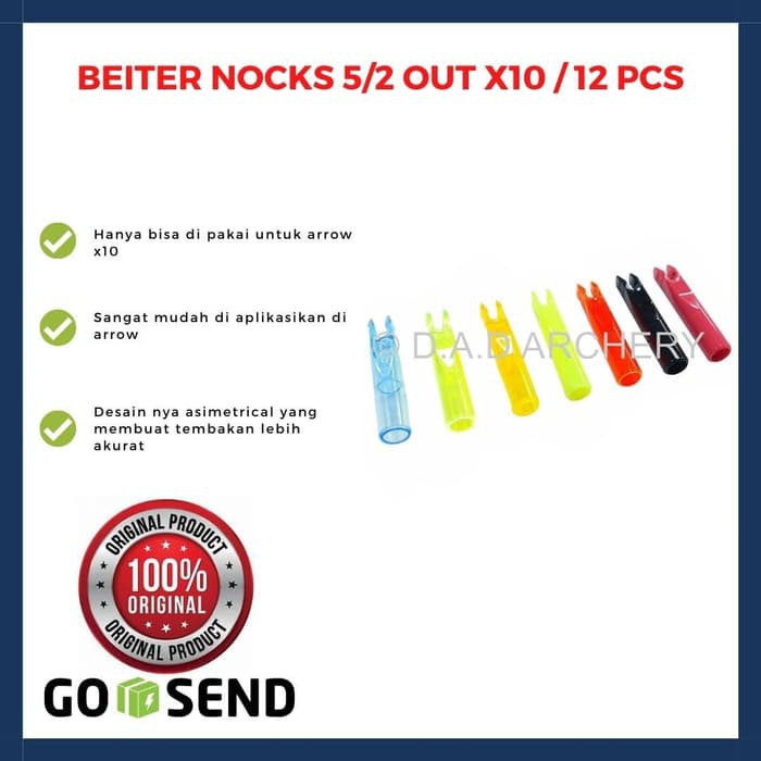 BEITER OUT NOCK PER PCS + BUBBLE WRAP / NOCK PANAHAN / NOCK BEITER