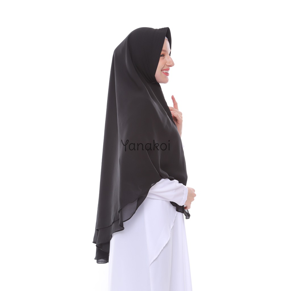Yanakoi Hijab Jilbab Khimar Syafa Soft Pet Antem Warna Yanakoi Hijab Jilbab Khimar Syafa Soft Pet Antem Warna