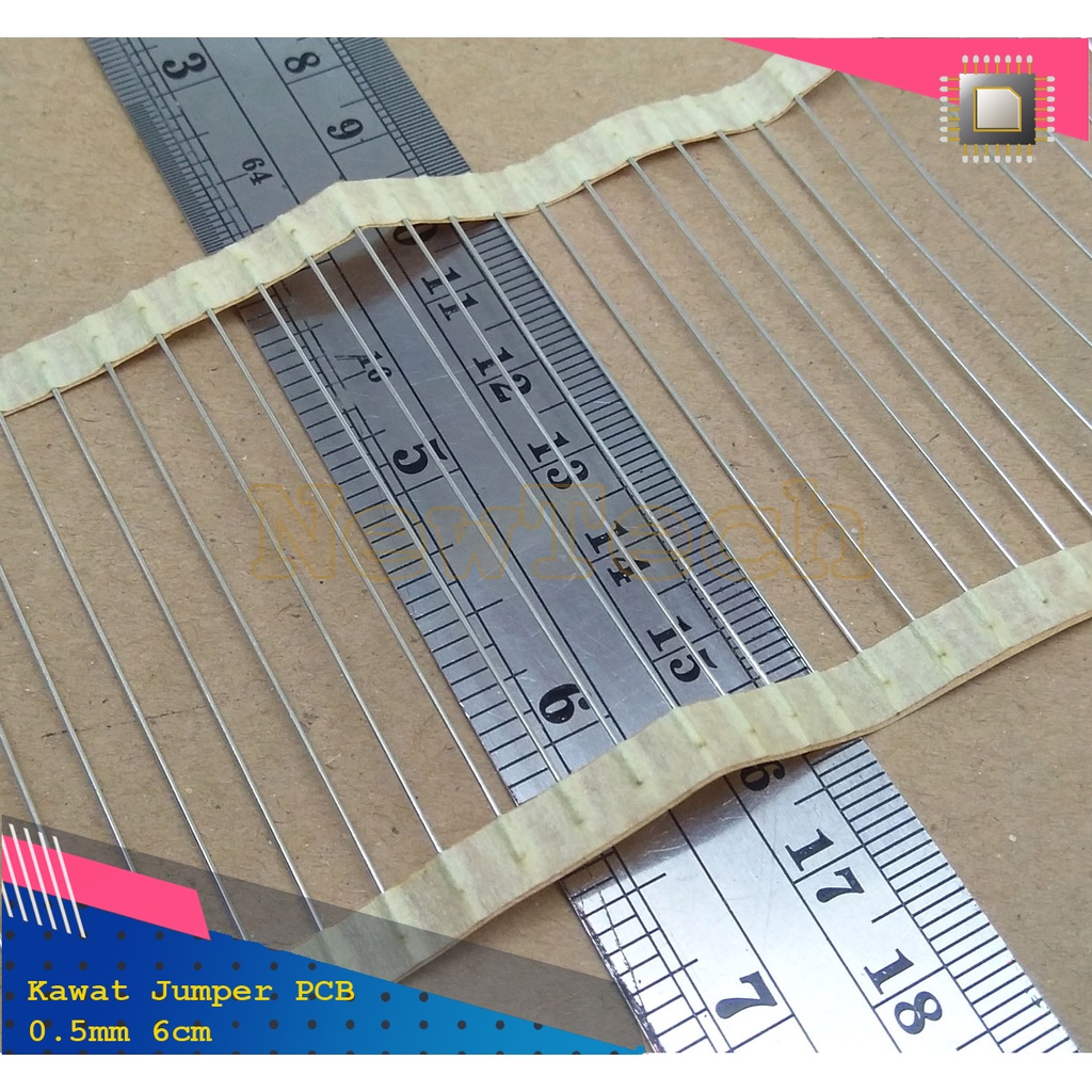 Kawat Jumper Jemper PCB Resistor 0 Ohm 0.5mm 0,5mm 0.5 0,5 6Cm 6 Cm