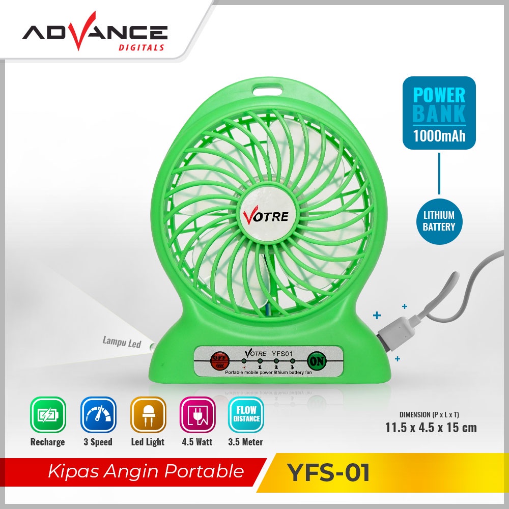 Advance YFS01 Kipas Angin Mini Portable