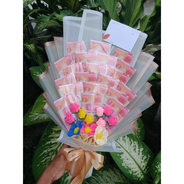 MONEY BUCKET - BOUQUET UANG - BUCKET UANG PALSU (Free Kardus Packing)