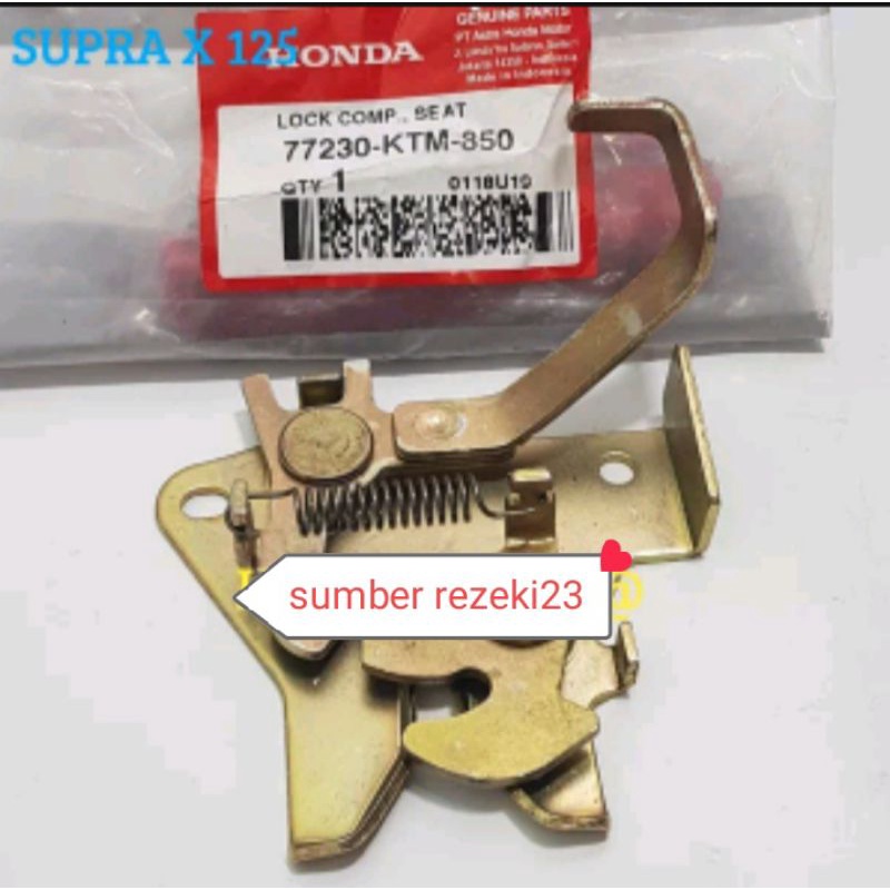 engsel jok lawan kunci jok supra x125 ori 77230-KTM-850