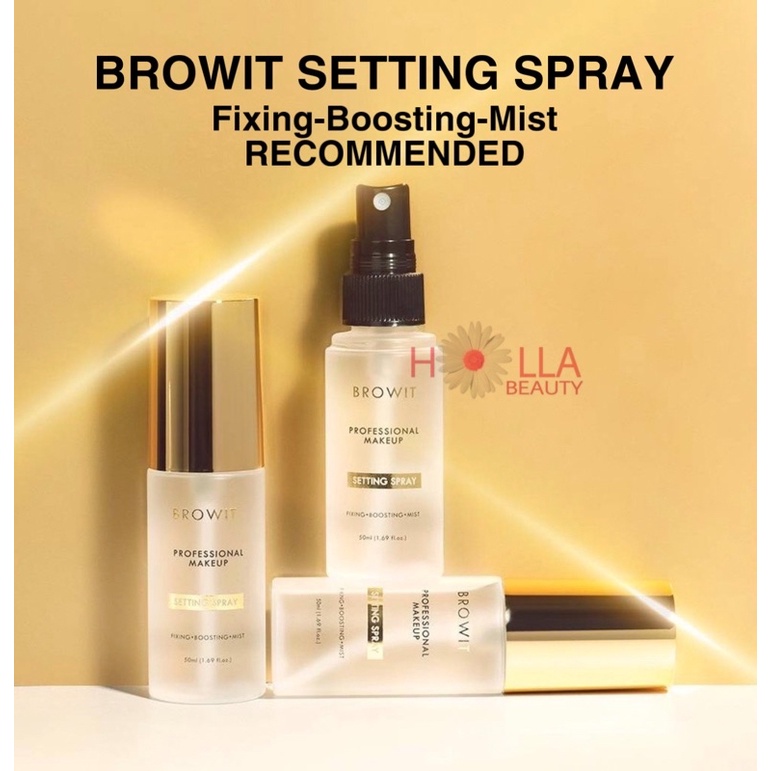 Browit Professional Makeup Setting Spray 50ML/Nongchat/fixing/boosting/mist