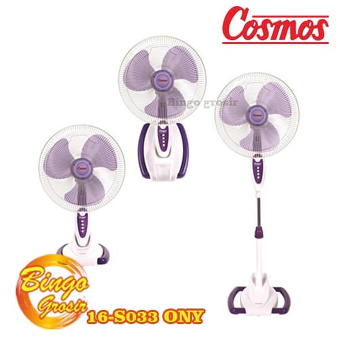 KIPAS ANGIN BERDIRI STAND FAN COSMOS 16-S033 ONY - Ungu